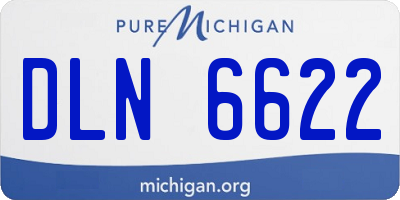 MI license plate DLN6622