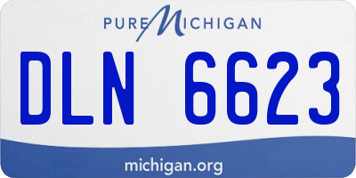 MI license plate DLN6623