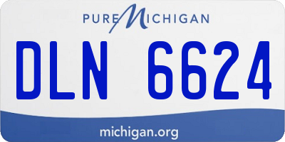 MI license plate DLN6624