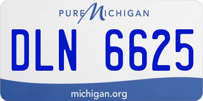 MI license plate DLN6625