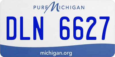 MI license plate DLN6627