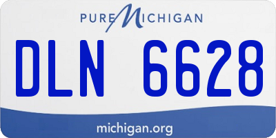 MI license plate DLN6628