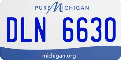 MI license plate DLN6630