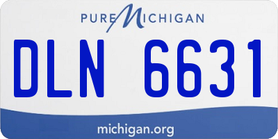 MI license plate DLN6631