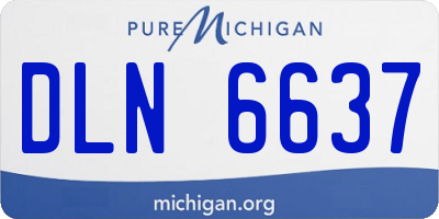 MI license plate DLN6637