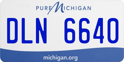 MI license plate DLN6640