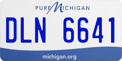 MI license plate DLN6641