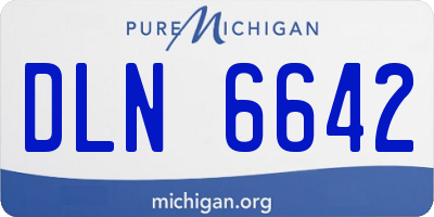 MI license plate DLN6642