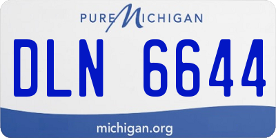 MI license plate DLN6644