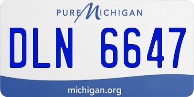 MI license plate DLN6647