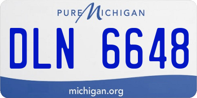 MI license plate DLN6648