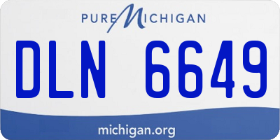 MI license plate DLN6649