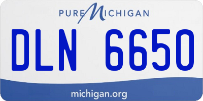 MI license plate DLN6650