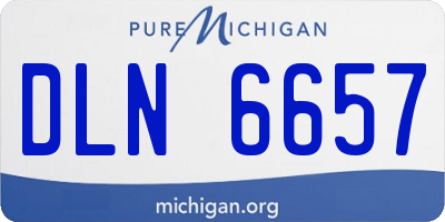 MI license plate DLN6657