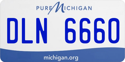 MI license plate DLN6660