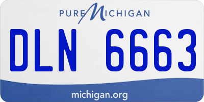 MI license plate DLN6663