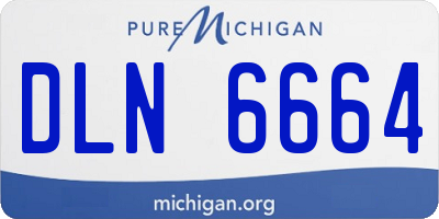 MI license plate DLN6664