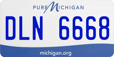 MI license plate DLN6668