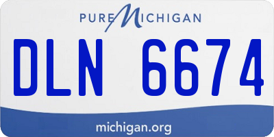 MI license plate DLN6674