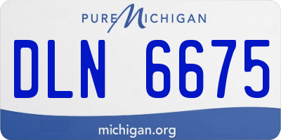 MI license plate DLN6675