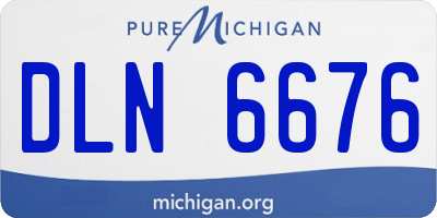 MI license plate DLN6676