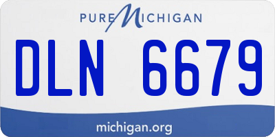 MI license plate DLN6679