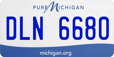 MI license plate DLN6680