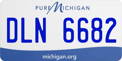 MI license plate DLN6682