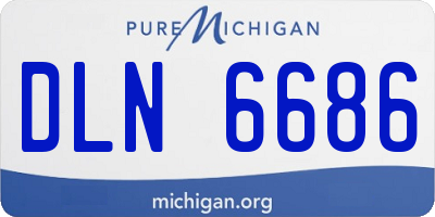 MI license plate DLN6686