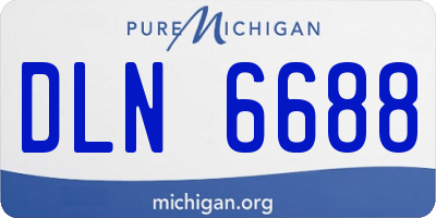 MI license plate DLN6688