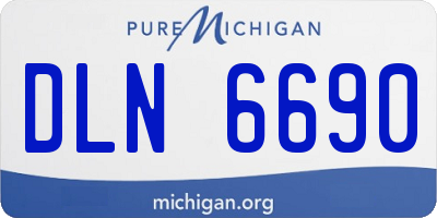 MI license plate DLN6690