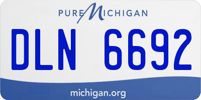 MI license plate DLN6692