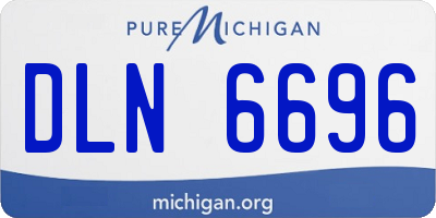 MI license plate DLN6696