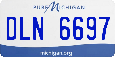 MI license plate DLN6697