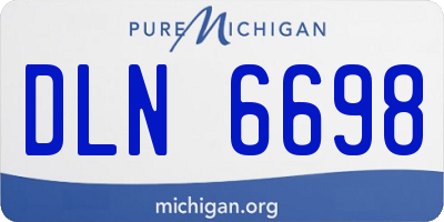 MI license plate DLN6698