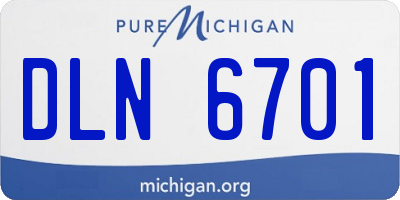 MI license plate DLN6701