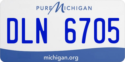 MI license plate DLN6705