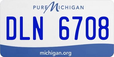 MI license plate DLN6708