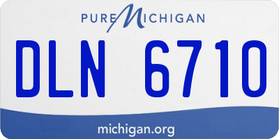 MI license plate DLN6710