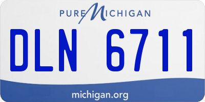 MI license plate DLN6711