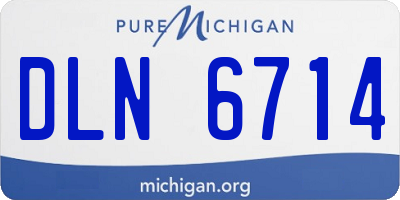 MI license plate DLN6714