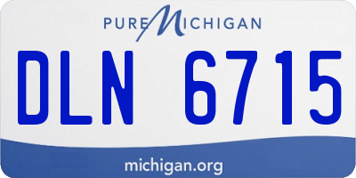 MI license plate DLN6715