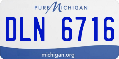 MI license plate DLN6716