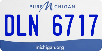 MI license plate DLN6717