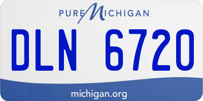 MI license plate DLN6720