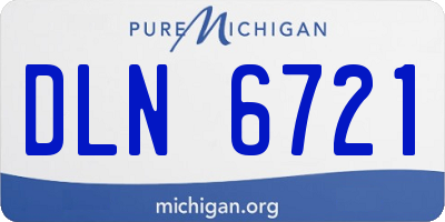 MI license plate DLN6721