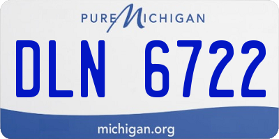 MI license plate DLN6722