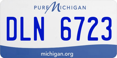 MI license plate DLN6723