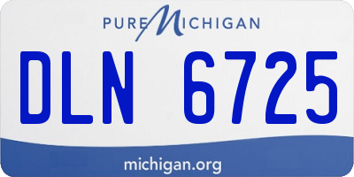 MI license plate DLN6725