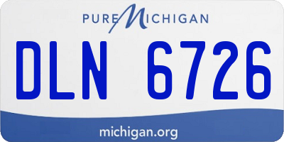 MI license plate DLN6726